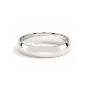 10k white gold 5mm wedding band