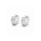 Lab Diamond Multi-Row Hoop