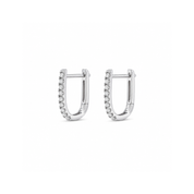0.18ct lab diamond hoop earrings