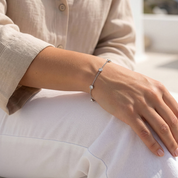 sterling silver diamond bracelet lifestyle photo