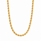 10K Yellow Gold Rope Chain Necklace – 5 mm