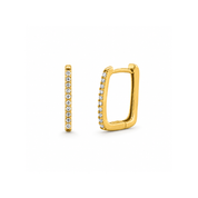 0.10ct lab diamond rectangular hoops