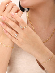 Marquise Halo Ring