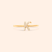 Lab Diamond Initial Ring