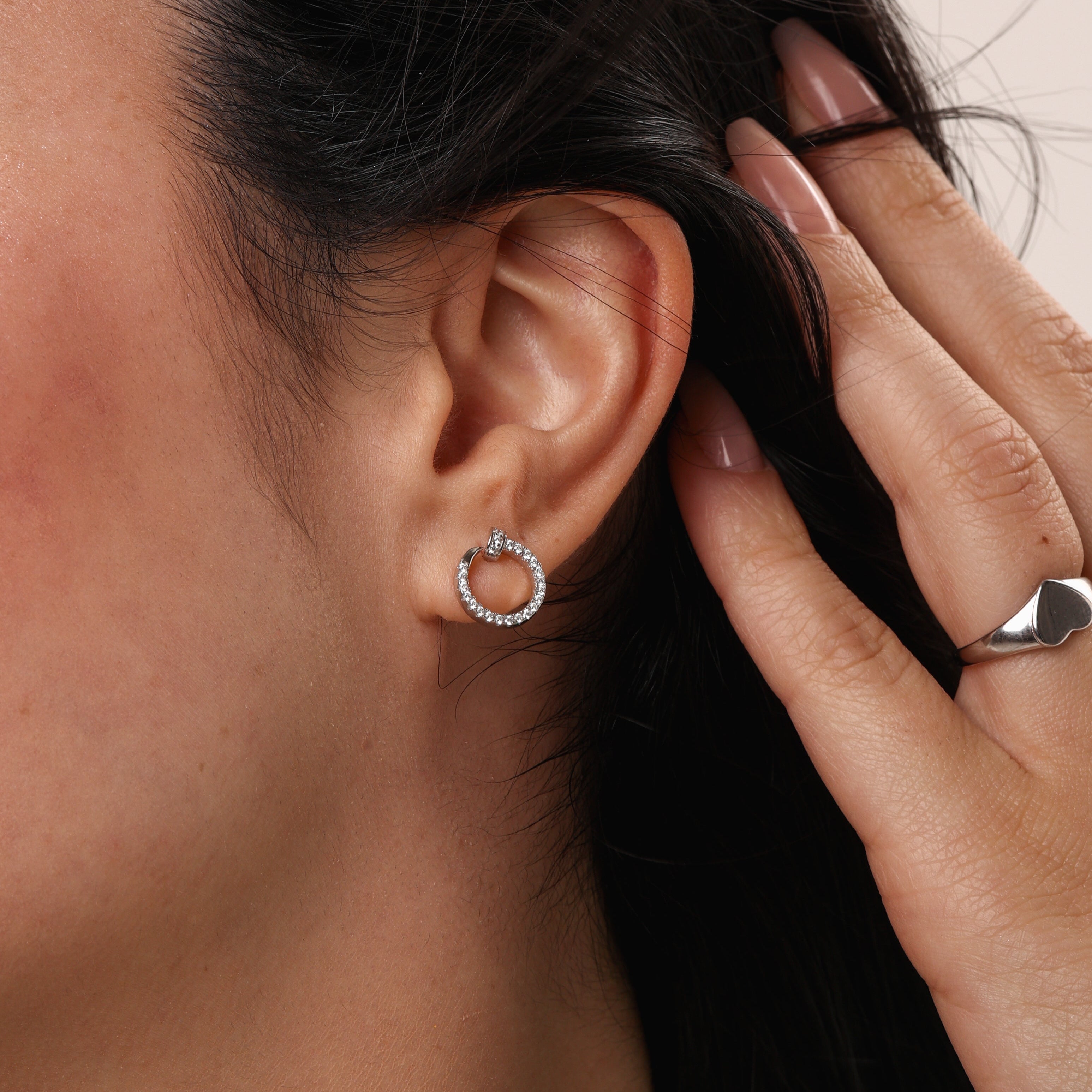 Open Circle Studs