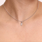 Silver Initial Necklace