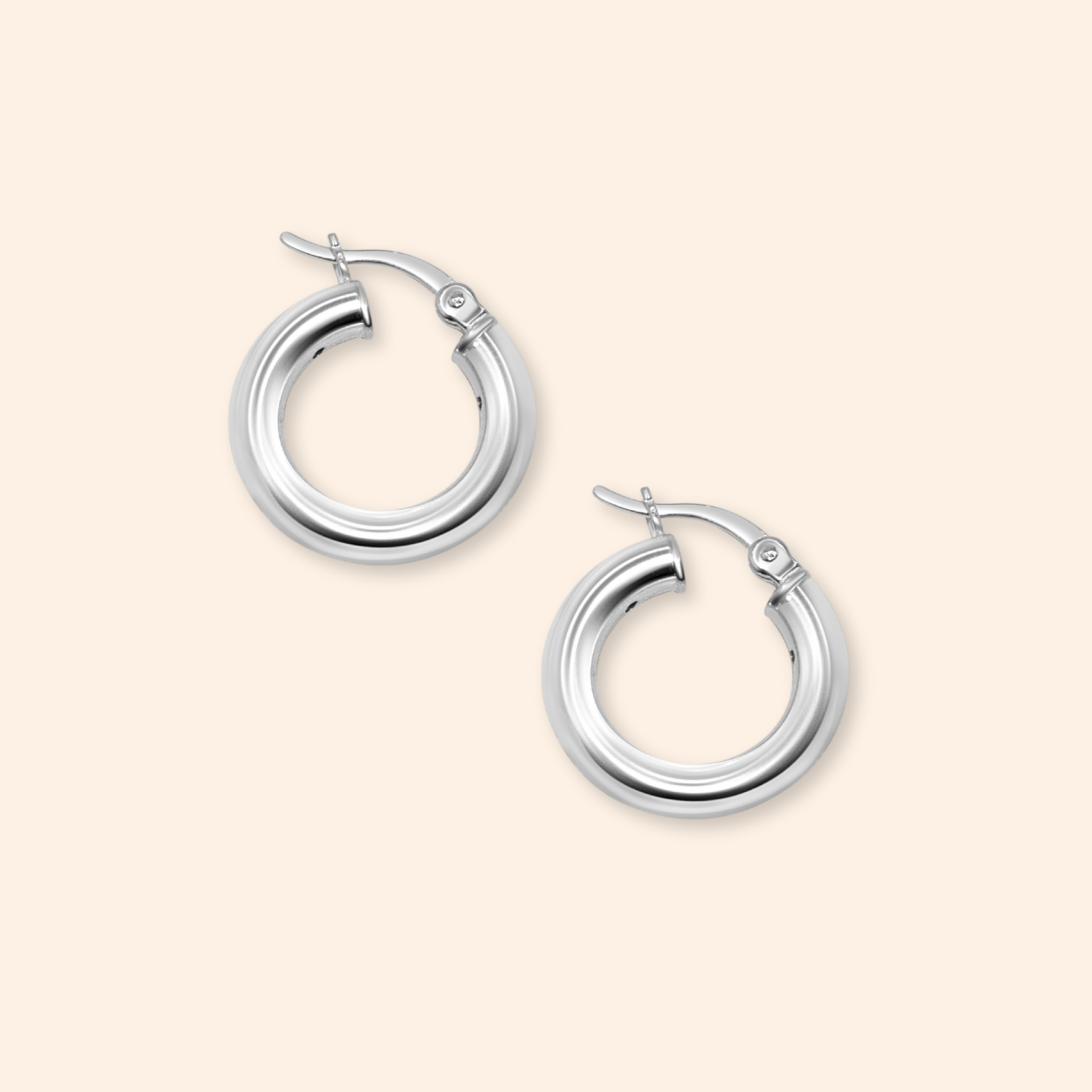 Silver Hoops