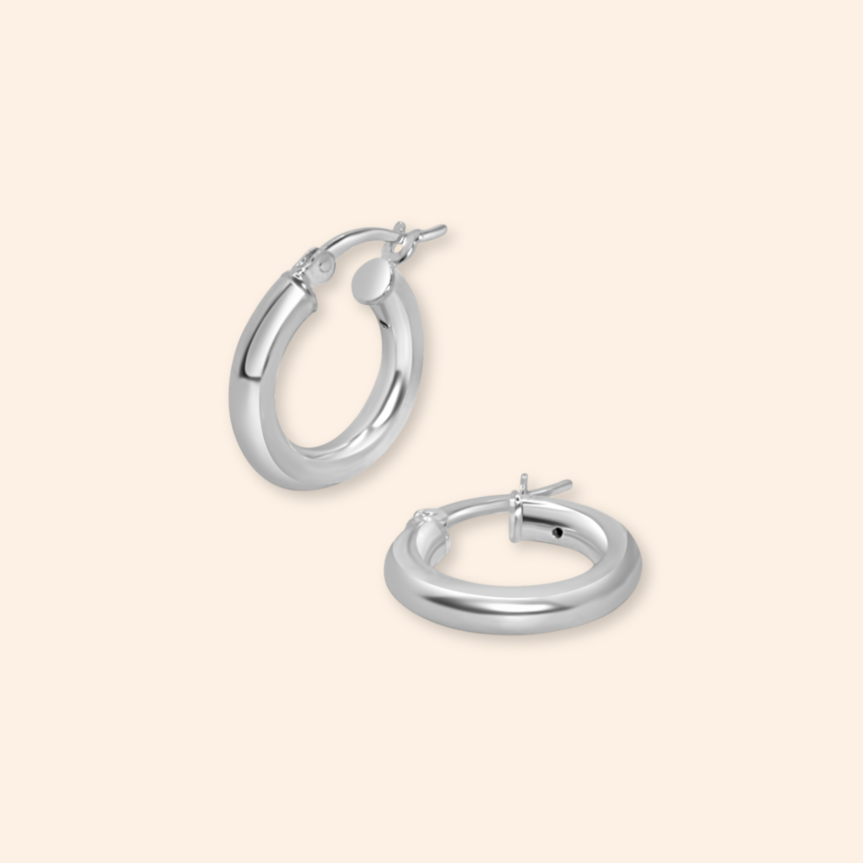 Silver Hoops