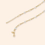 Linked Pearl Necklace