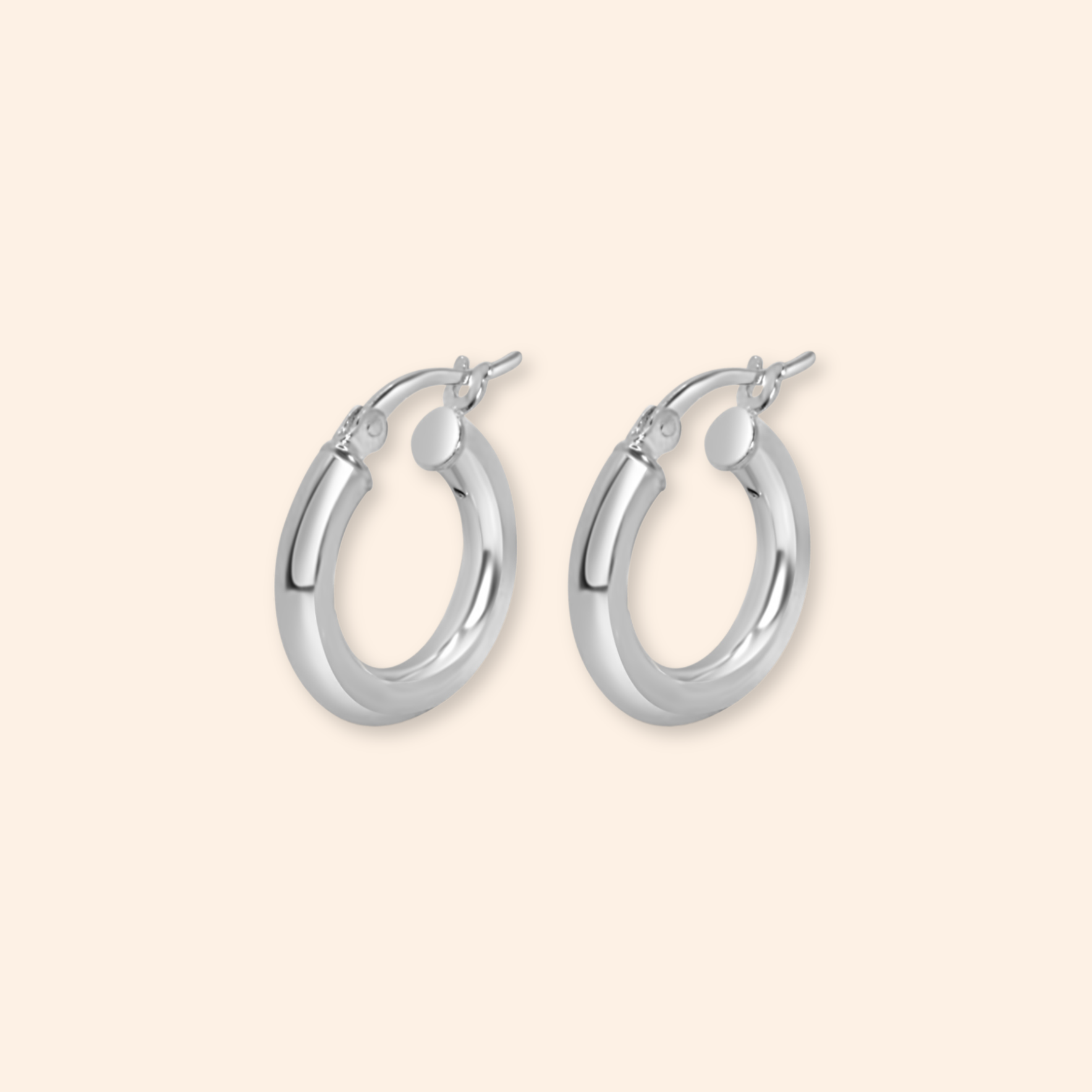 Silver Hoops