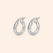 Silver Hoops