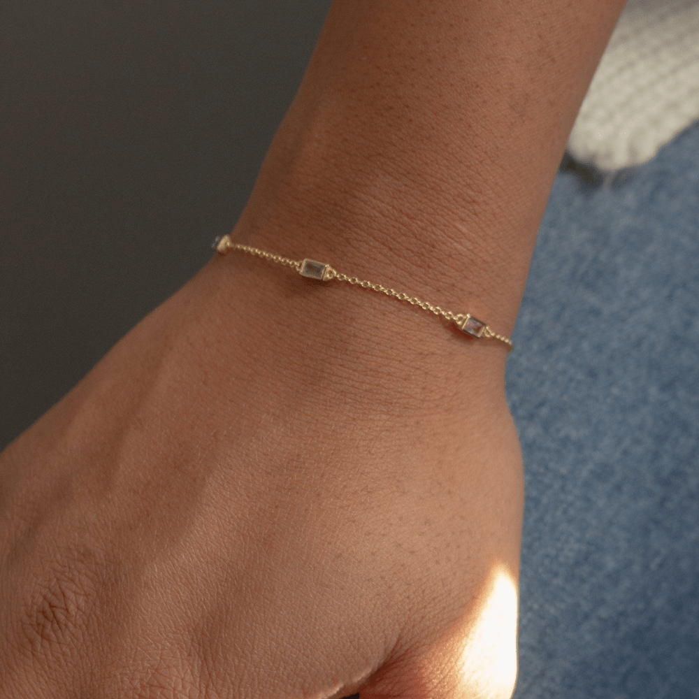 Baguette Stone Bracelet - Karen's Fine Jewellery