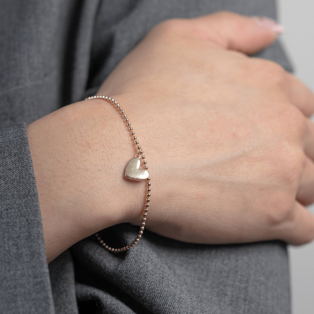 Beaded Heart Bracelet - Karen's Fine Jewellery