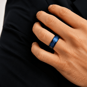 Blue Tungsten Ring - Karen's Fine Jewellery