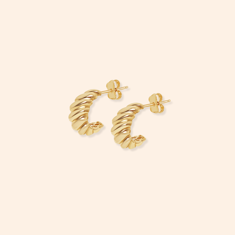 Croissant Studs - Karen's Fine Jewellery