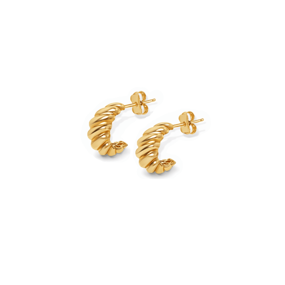 Croissant Studs - Karen's Fine Jewellery