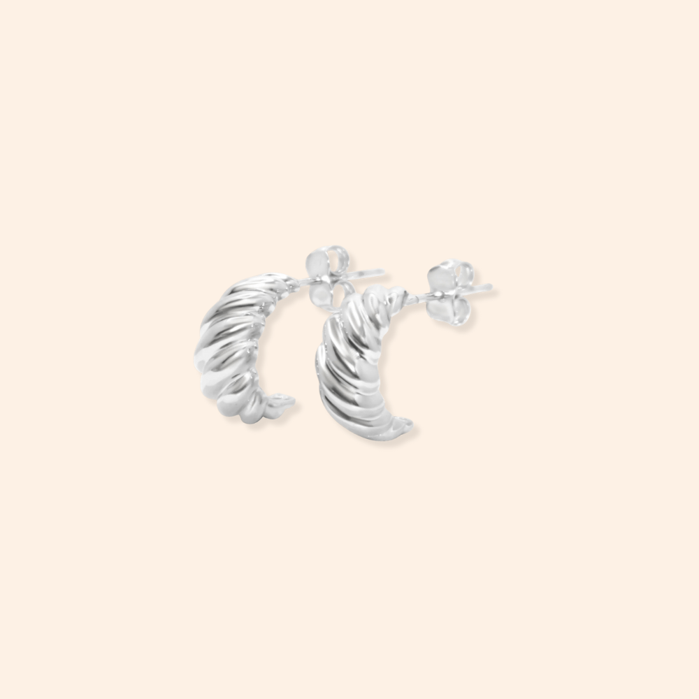 Croissant Studs - Karen's Fine Jewellery
