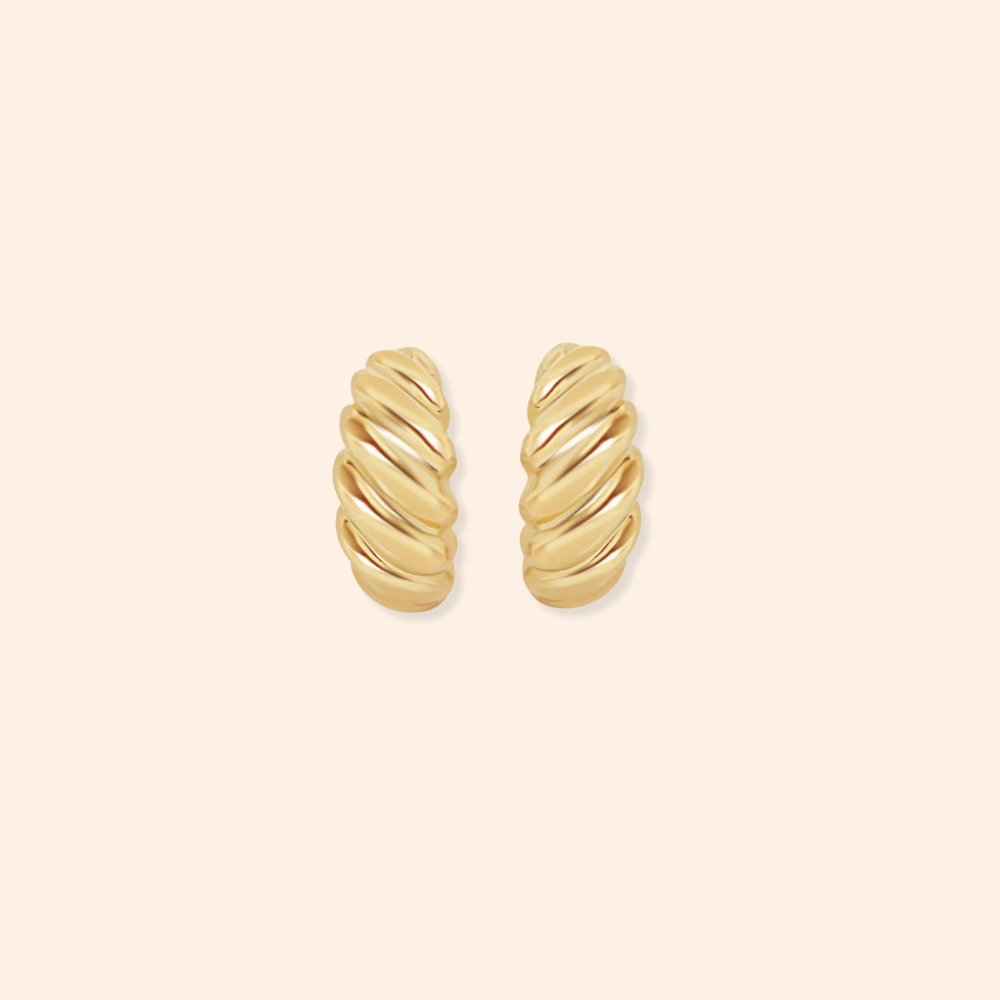 Croissant Studs - Karen's Fine Jewellery