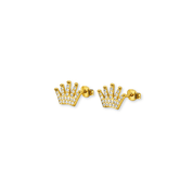 Crown Studs - Karen's Fine Jewellery
