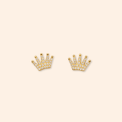 Crown Studs - Karen's Fine Jewellery