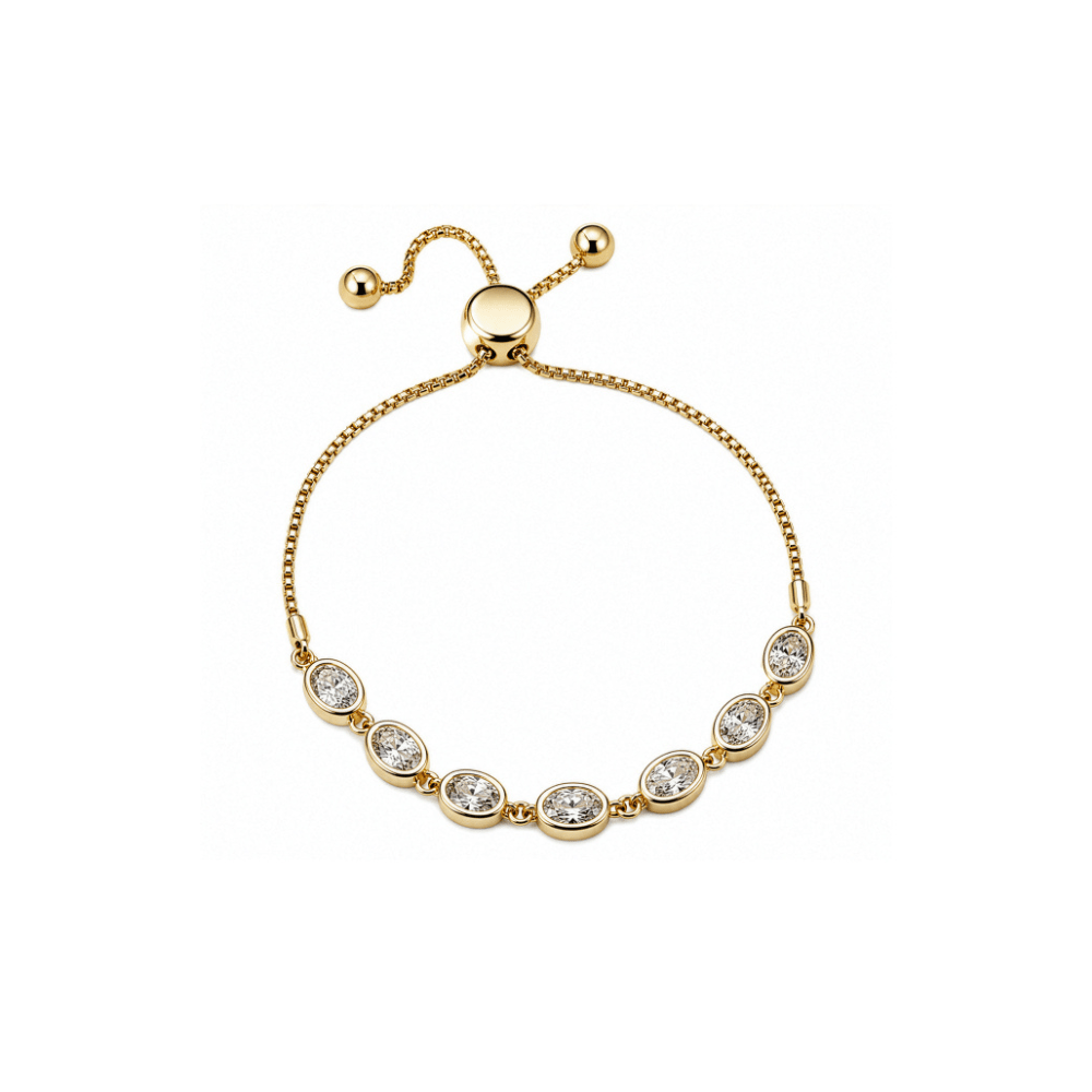 Cubic Zirconia Adjustable Bracelet - Karen's Fine Jewellery