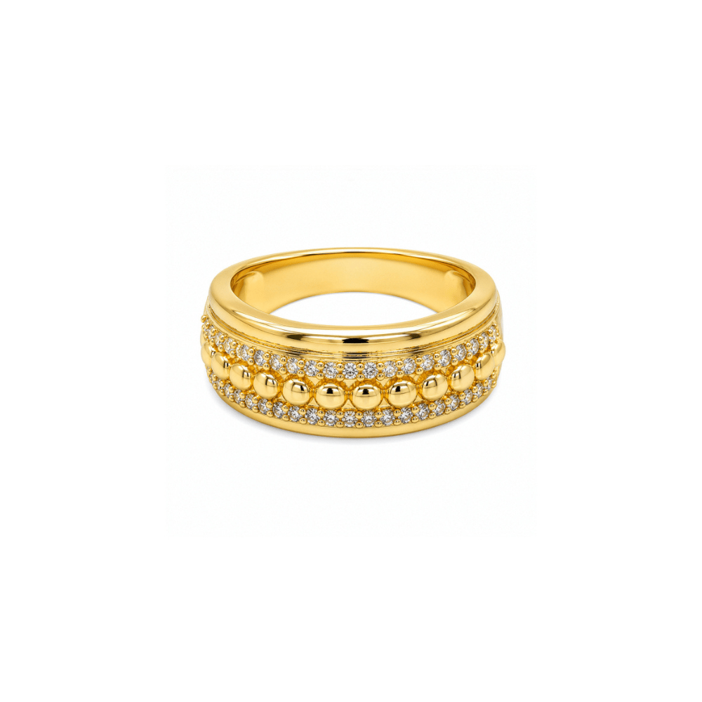 Cubic Zirconia Beaded Band - Karen's Fine Jewellery