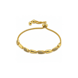 Cubic Zirconia Link Adjustable Bracelet