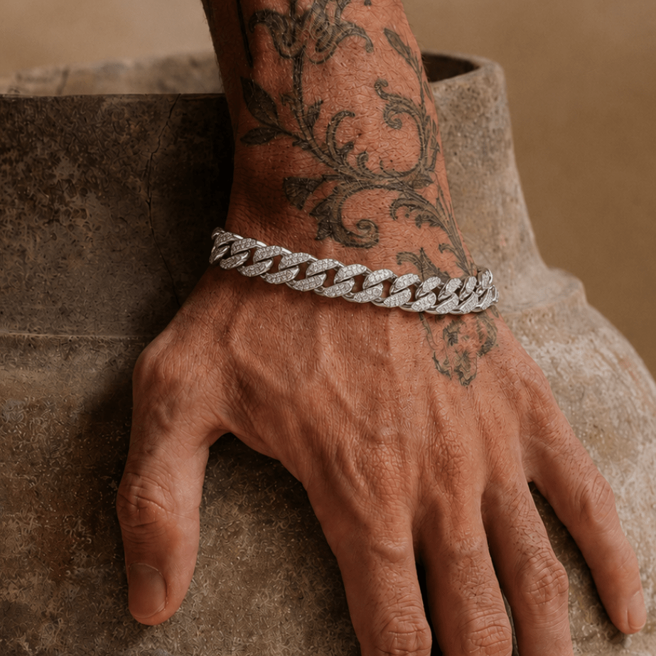 Cubic Zirconia Miami Cuban Bracelet - Karen's Fine Jewellery