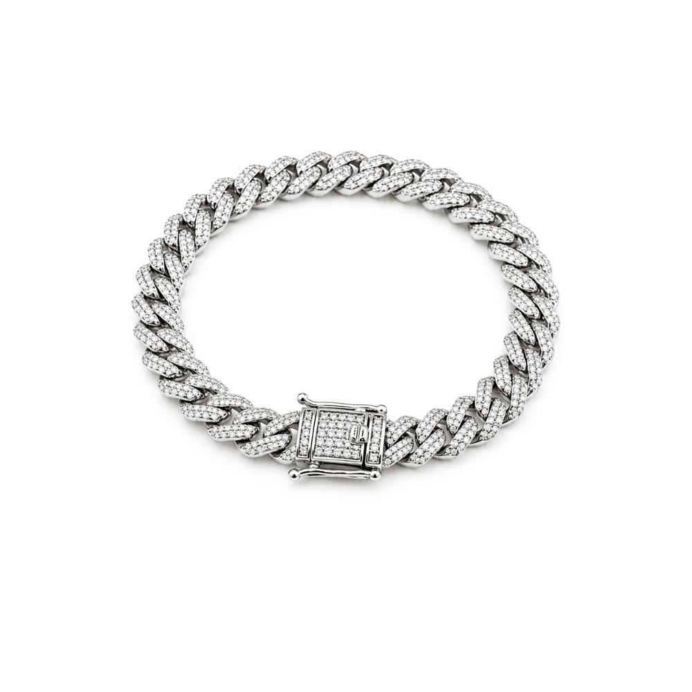Cubic Zirconia Miami Cuban Bracelet - Karen's Fine Jewellery