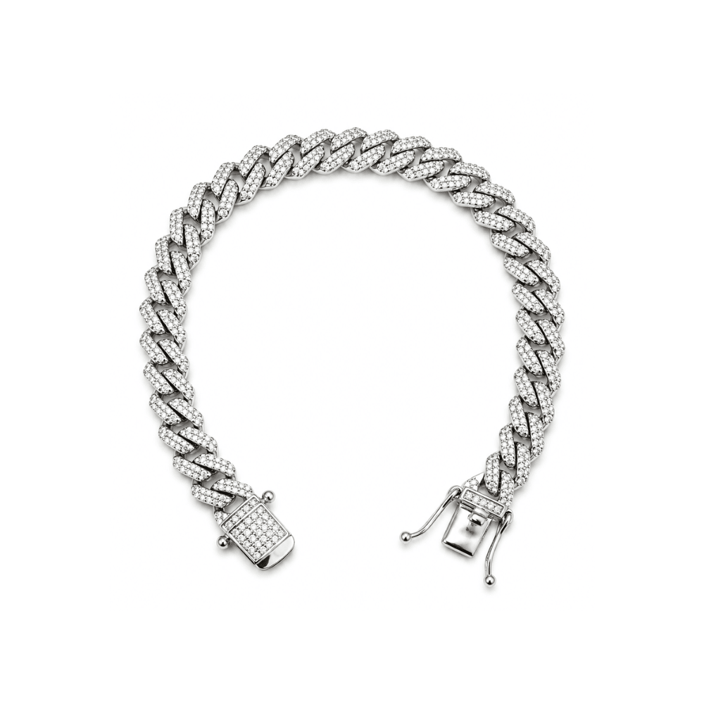 Cubic Zirconia Miami Cuban Bracelet - Karen's Fine Jewellery