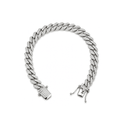 Cubic Zirconia Miami Cuban Bracelet - Karen's Fine Jewellery