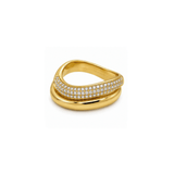 Cubic Zirconia Pavé Wave Ring Set