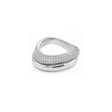 Cubic Zirconia Pavé Wave Ring Set