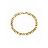 Gold Curb Chain Bracelet