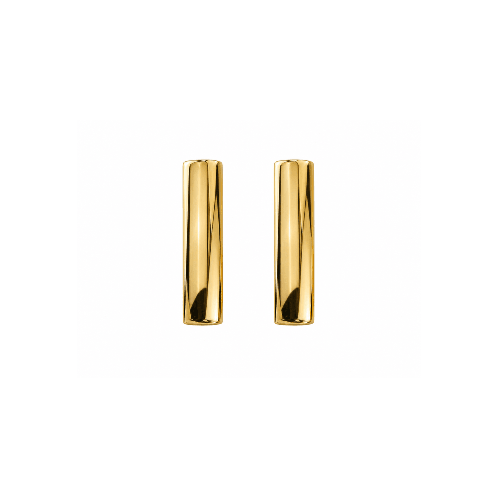 Curved Bar Stud Earrings - Karen's Fine Jewellery