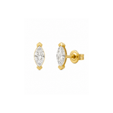 CZ Marquise Stud Earrings