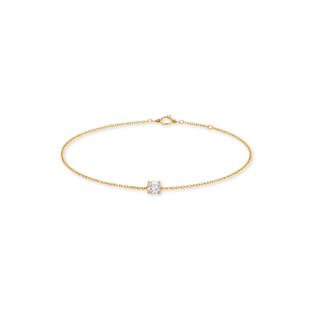 CZ Solitaire Bracelet - Karen's Fine Jewellery