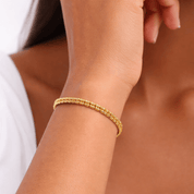 Diamond Cut Bead Bracelet - Karen's Fine Jewellery