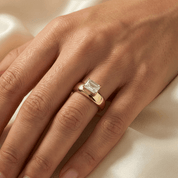Emerald Cut Dome Ring - Karen's Fine Jewellery