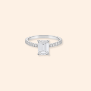 Emerald Cut Lab Damond Ring - Karen's Fine Jewellery