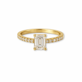 Emerald Cut Lab Diamond Ring