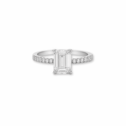 Emerald Cut Lab Damond Ring - Karen's Fine Jewellery