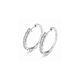 Emerald Cut Lab Diamond Hoops