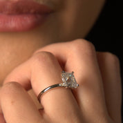 Emerald Cut Solitaire Lab Diamond Ring - Karen's Fine Jewellery