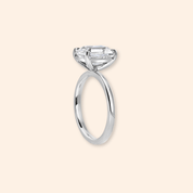 Emerald Cut Solitaire Lab Diamond Ring - Karen's Fine Jewellery