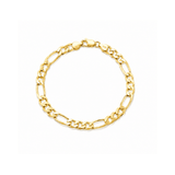 Silver Figaro Chain Bracelet