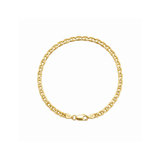 Gold Flat Anchor Chain Bracelet