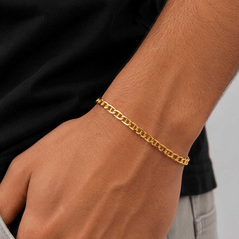 Flat Anchor Chain Bracelet - Karen's Fine Jewellery