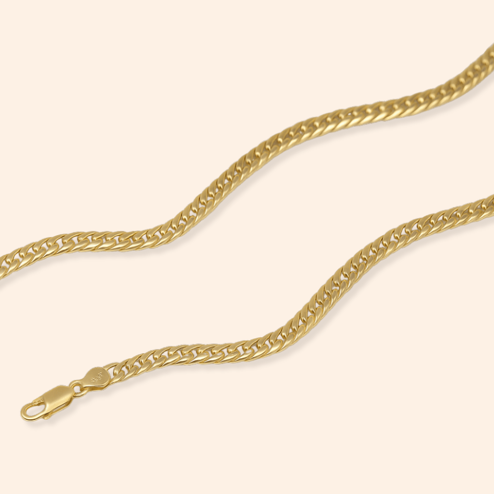Flat Cuban Necklace - Karen's Fine Jewellery