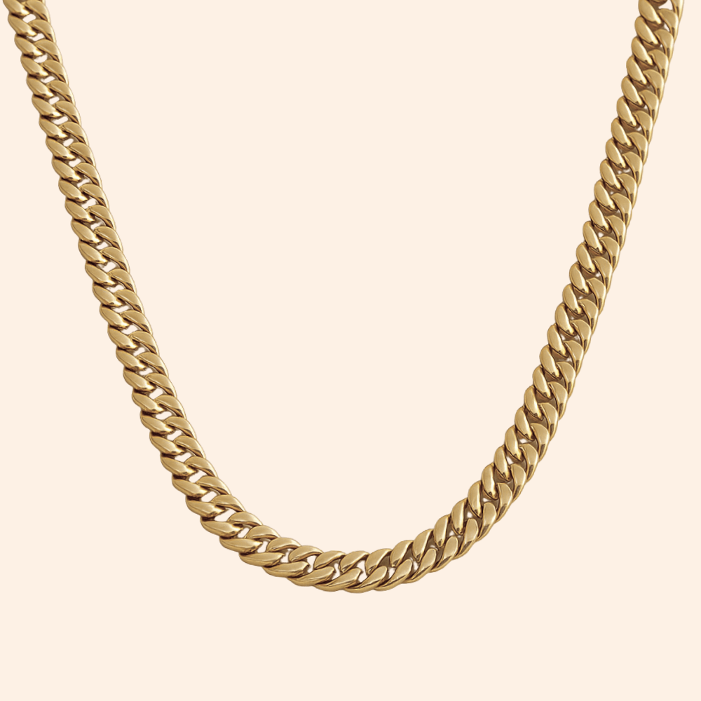 Flat Cuban Necklace - Karen's Fine Jewellery
